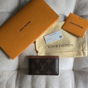 Louis Vuitton Dark Brown Monogram Card Holder
